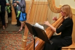 Banquet reception harpist